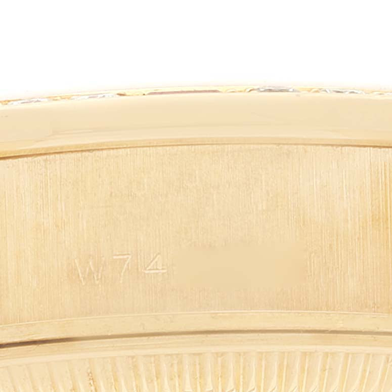 Rolex President Yellow Gold Mother of Pearl Diamond Ruby Ladies Watch 69068