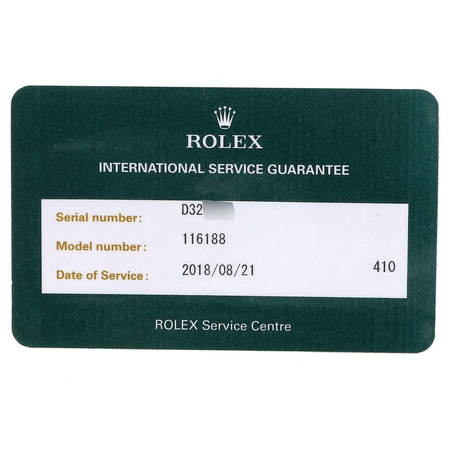 Rolex Datejust Yellow Gold Mother of Pearl Diamond Mens Watch 116188 Box Card