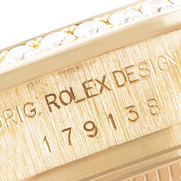 Rolex President Yellow Gold MOP Diamond Ladies Watch 179138 Box Card