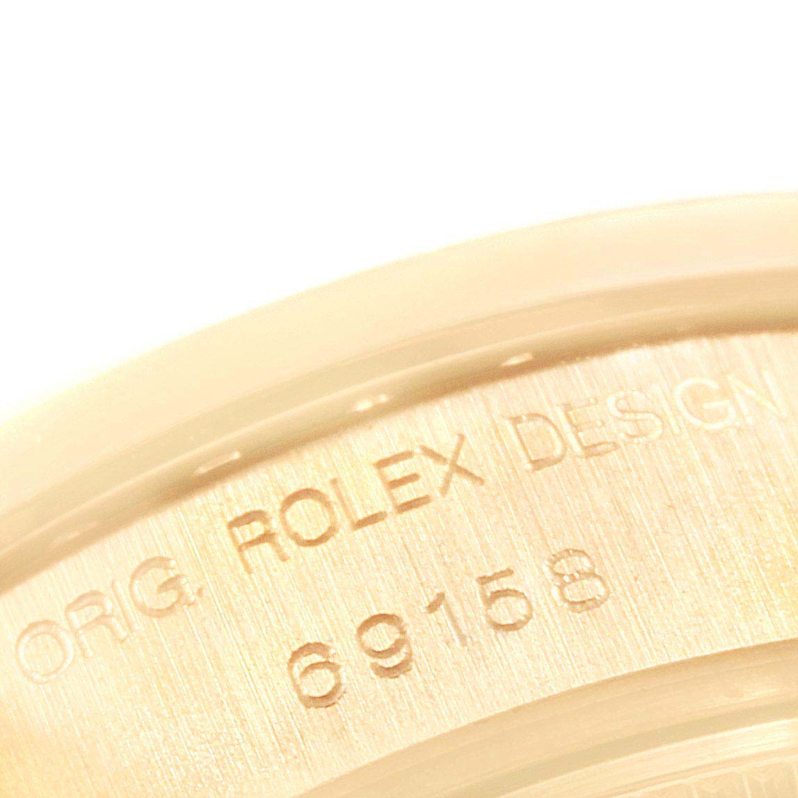 Rolex President Yellow Gold MOP Diamond Ladies Watch 69158