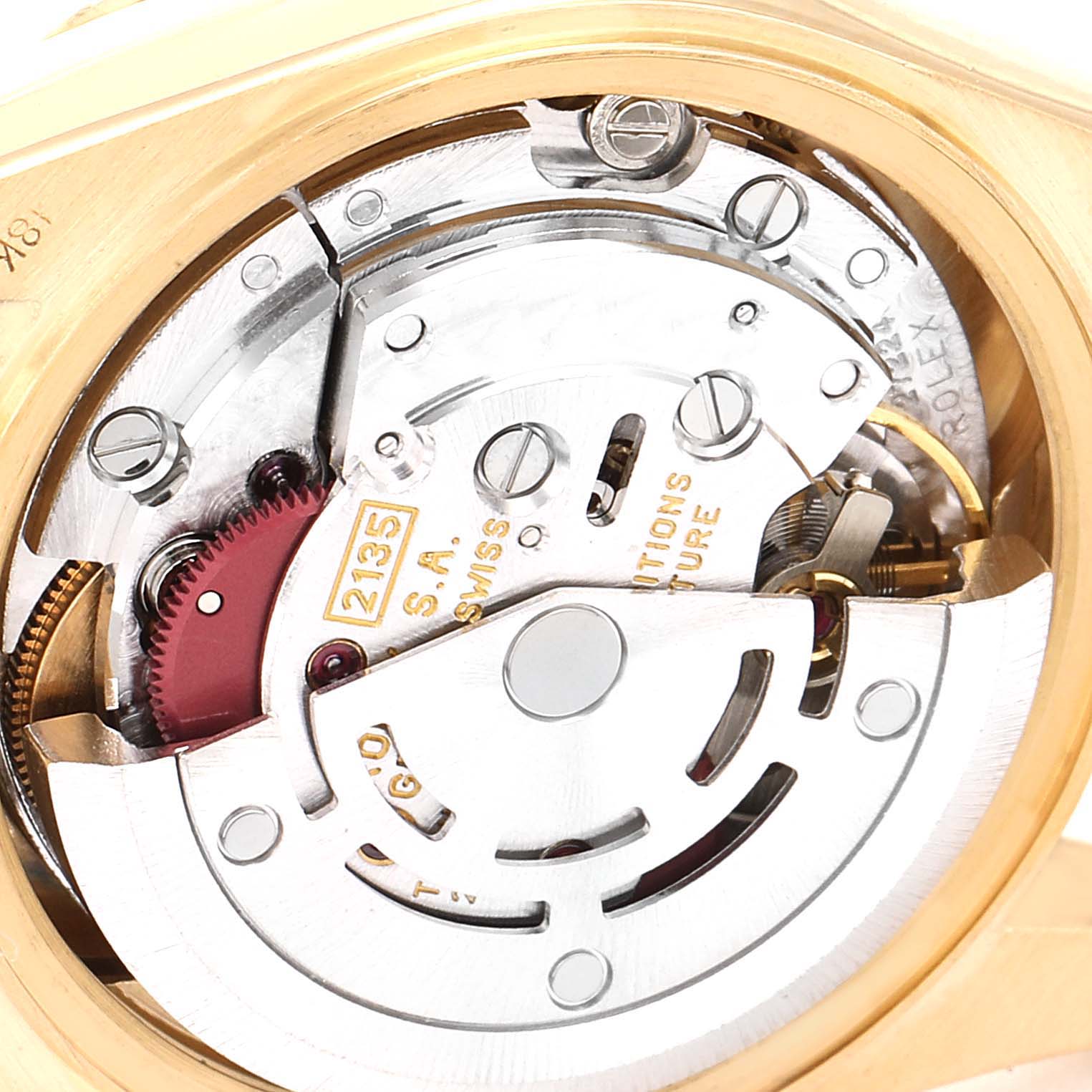 Rolex President Yellow Gold MOP Diamond Ladies Watch 69158 Box Papers