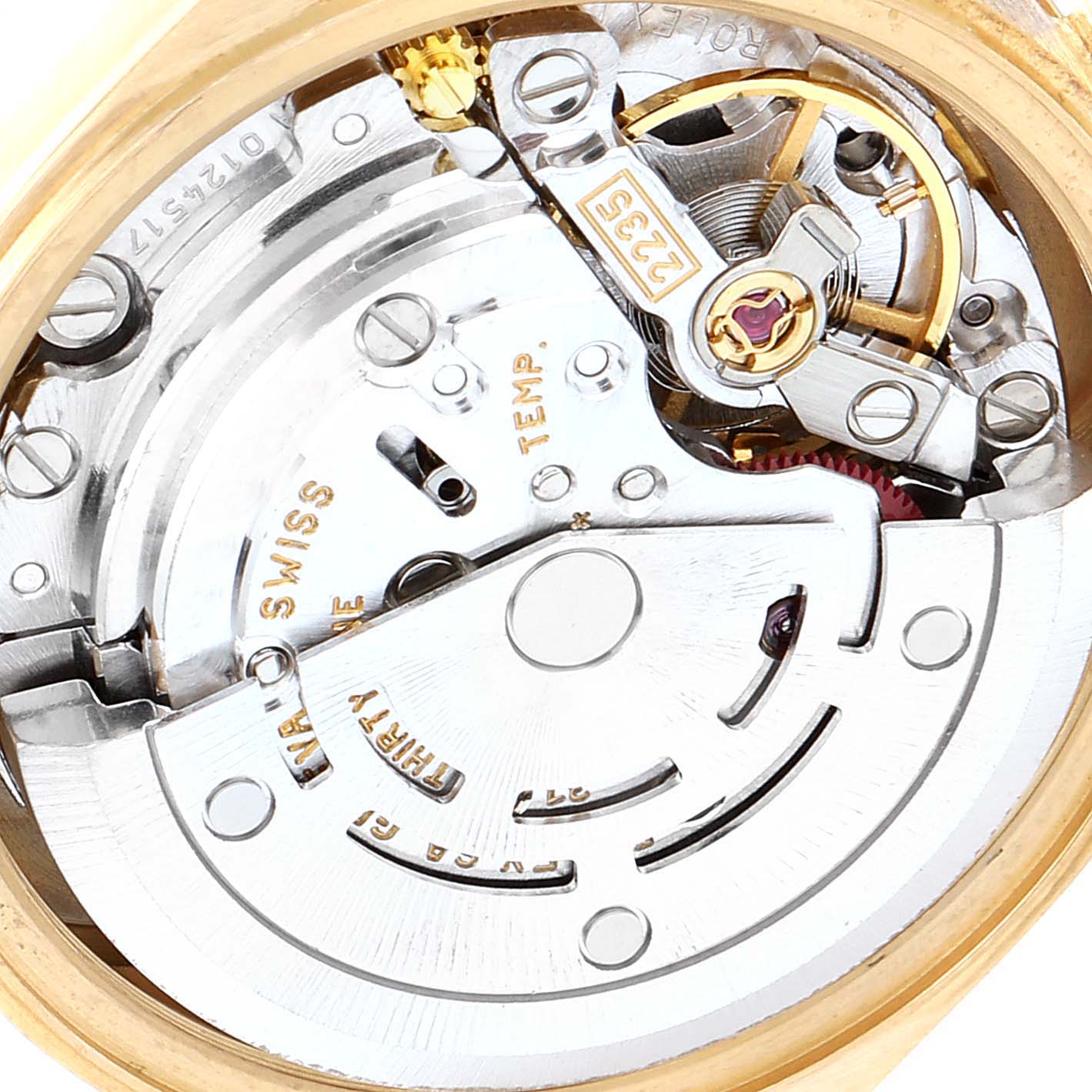 Rolex President Yellow Gold MOP Diamond Ladies Watch 79178