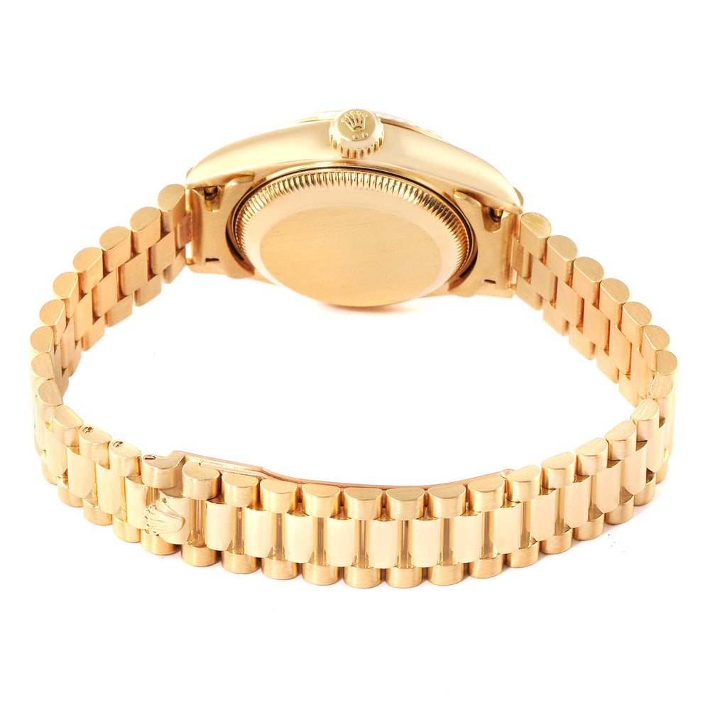 Rolex President Yellow Gold MOP Diamond Ladies Watch 79178