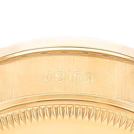 Rolex President Yellow Gold Myriad Diamond Ladies Watch 69158