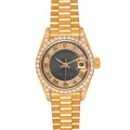 Rolex President Yellow Gold Myriad Diamond Ladies Watch 69158