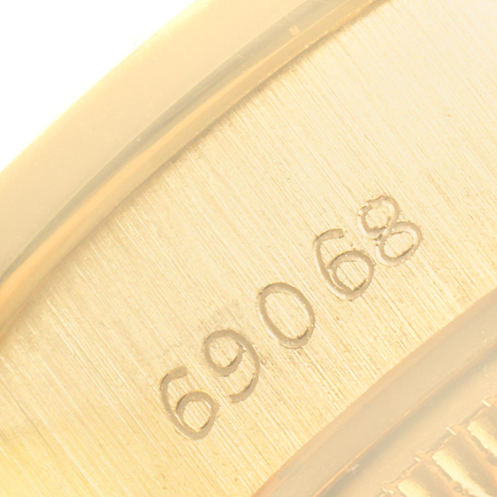Rolex President Yellow Gold String Missoni Dial Diamond Ruby Missoni Dial Watch 69068