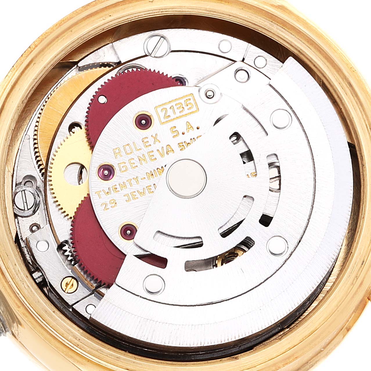Rolex President Yellow Gold Tiger Eye Dial Diamond Ladies Watch 69288