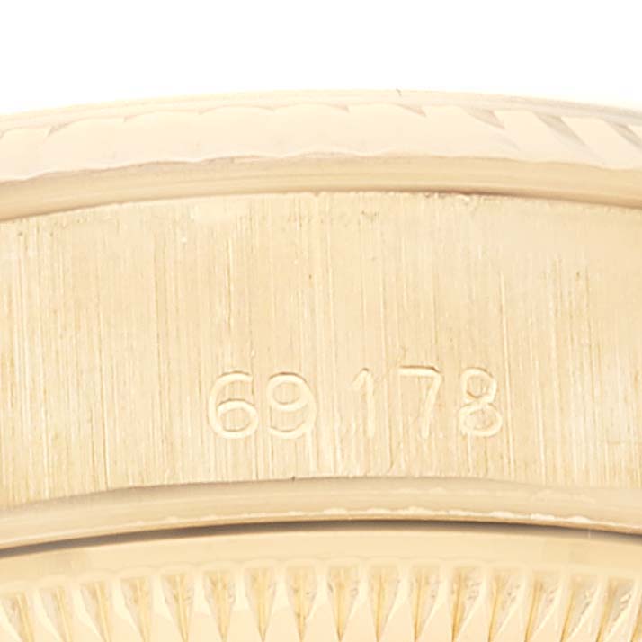 Rolex President Yellow Gold Vignette Diamond Dial Ladies Watch 69178