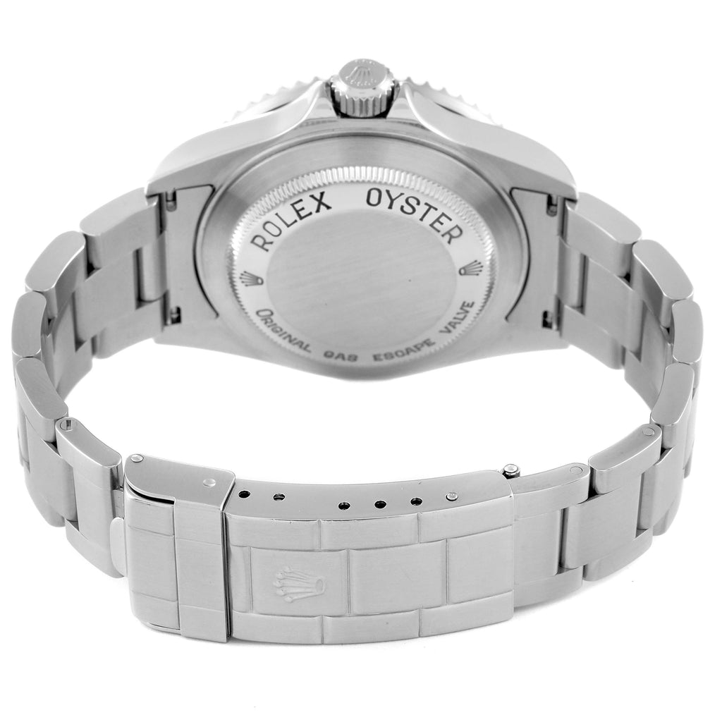 Rolex Seadweller 4000 Black Dial Steel Mens Watch 16600 Box Service Card