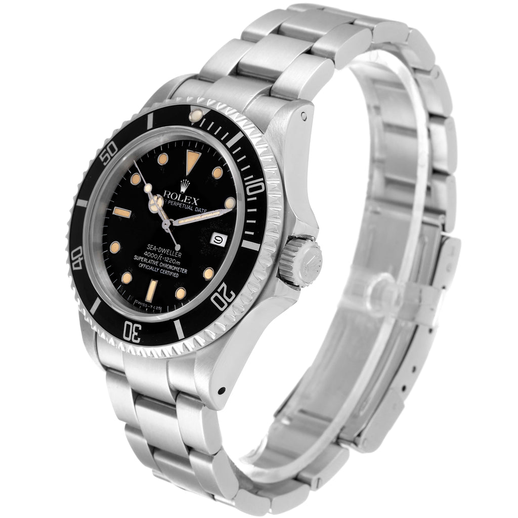 Rolex Seadweller Automatic Steel Black Dial Vintage Mens Watch 16660 Papers