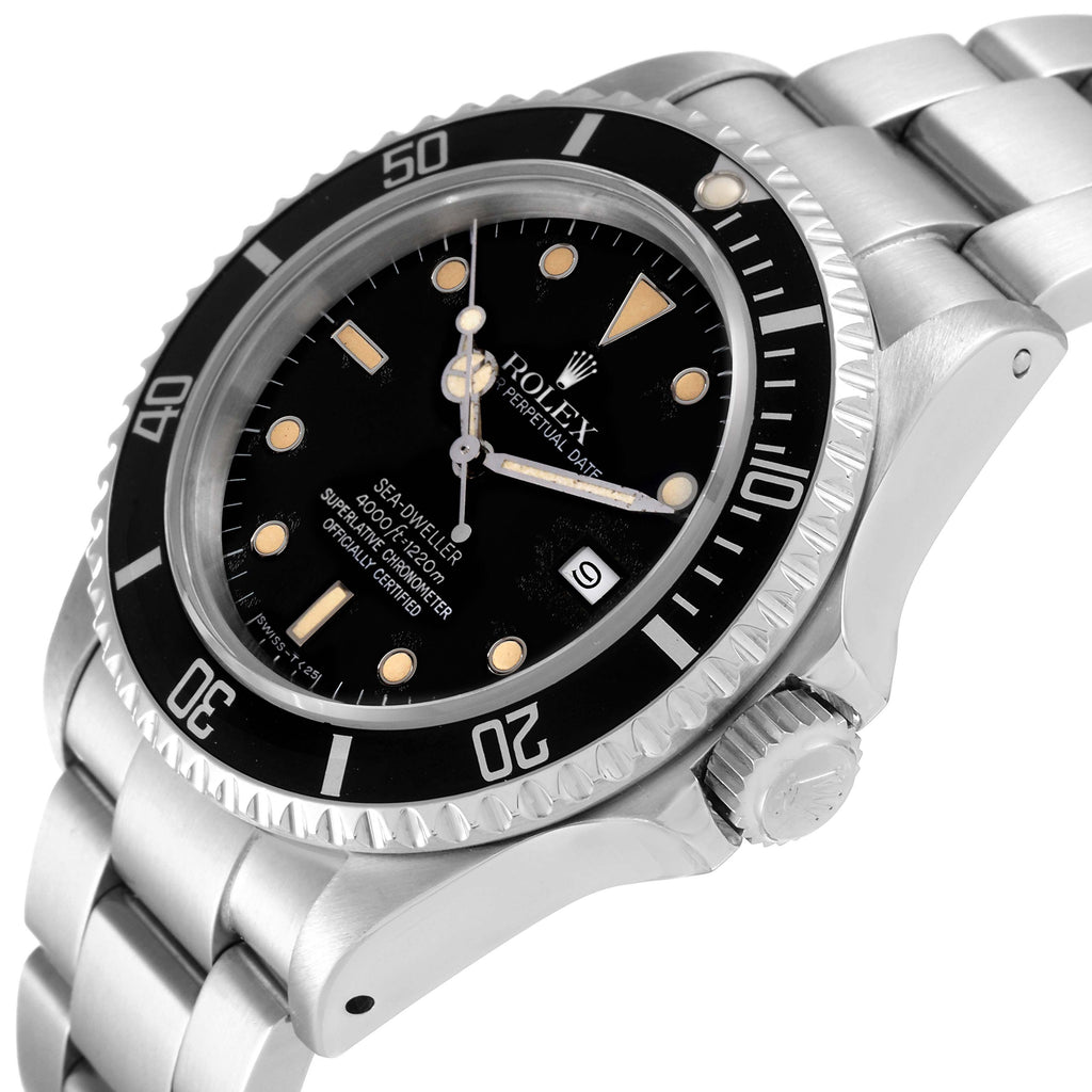 Rolex Seadweller Automatic Steel Black Dial Vintage Mens Watch 16660 Papers