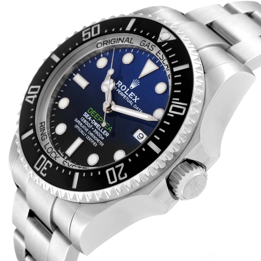 Rolex Seadweller Deepsea Cameron D-Blue Dial Steel Mens Watch 126660 Box Card