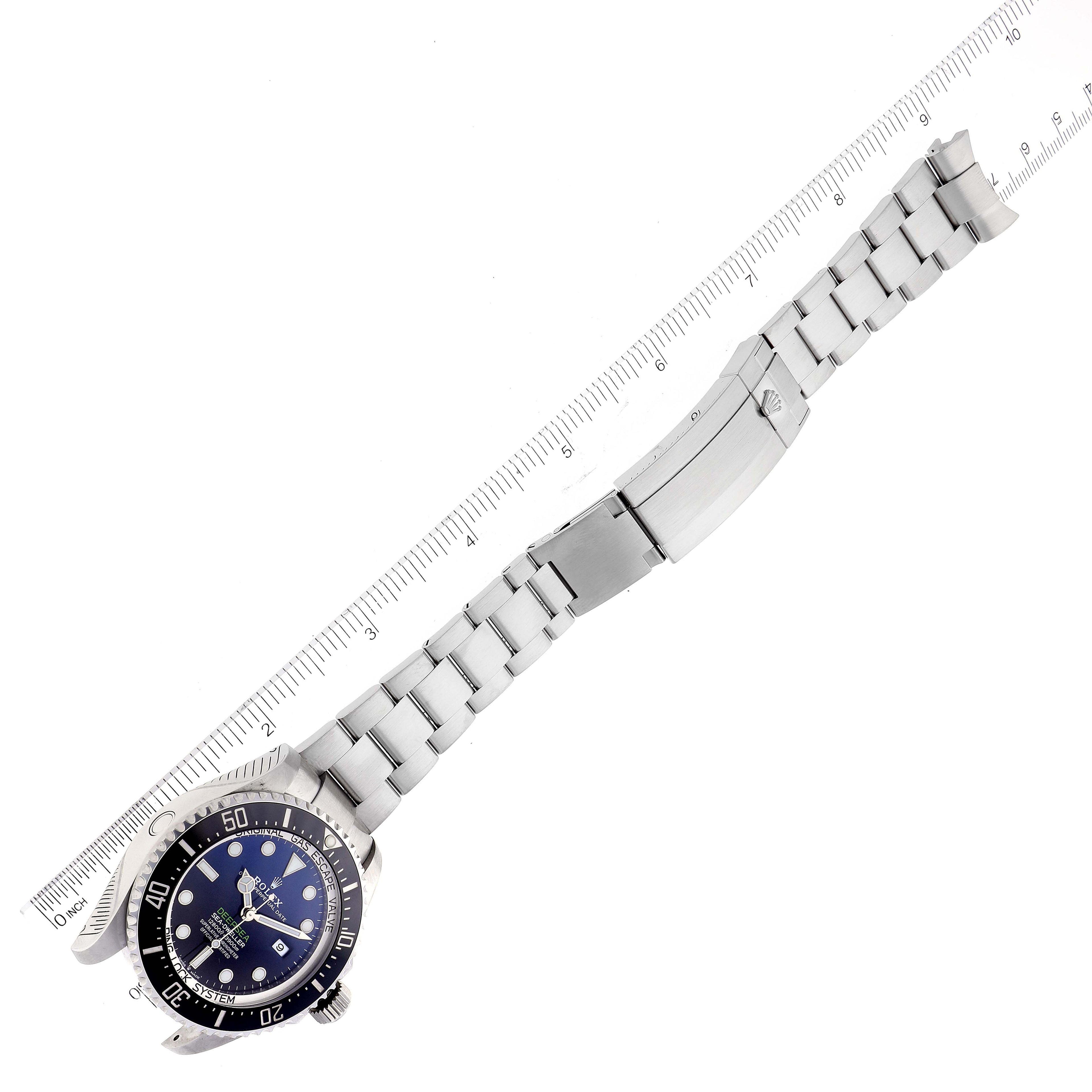 Rolex Seadweller Deepsea Cameron D-Blue Dial Steel Mens Watch 126660 Box Card