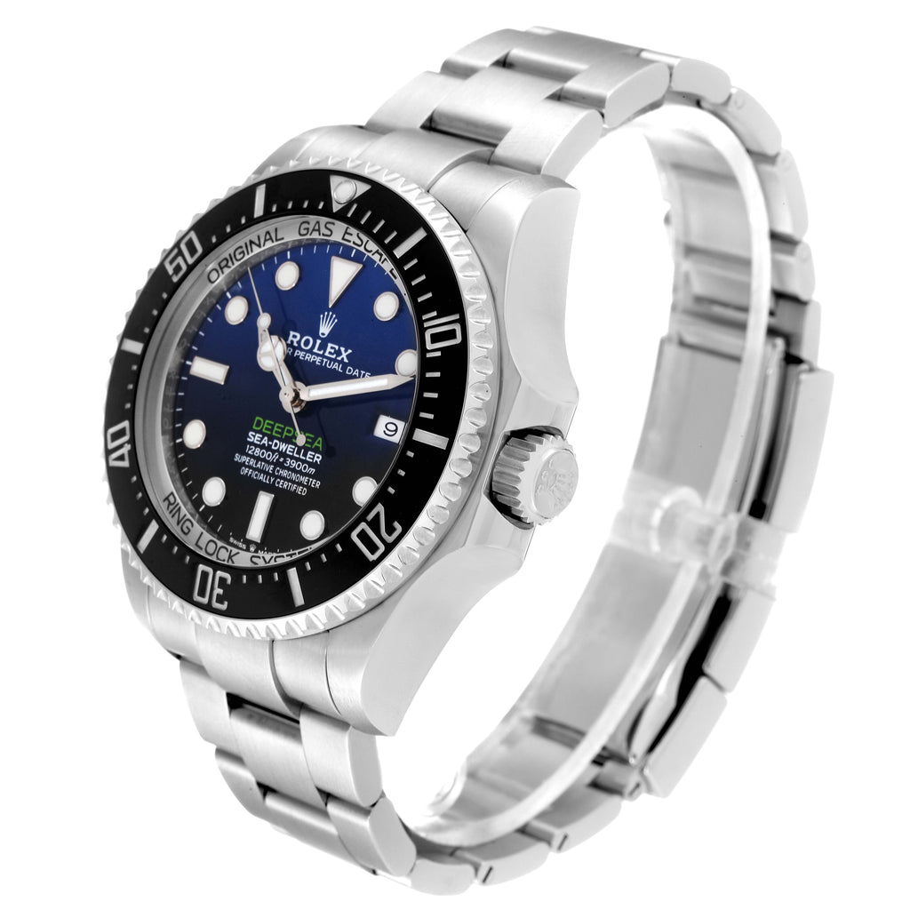 Rolex Seadweller Deepsea Cameron D-Blue Dial Steel Mens Watch 126660 Box Card
