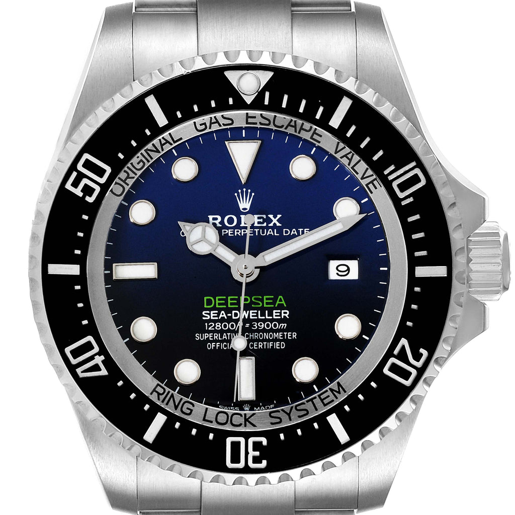 Rolex Seadweller Deepsea Cameron D-Blue Dial Steel Mens Watch 126660 Box Card