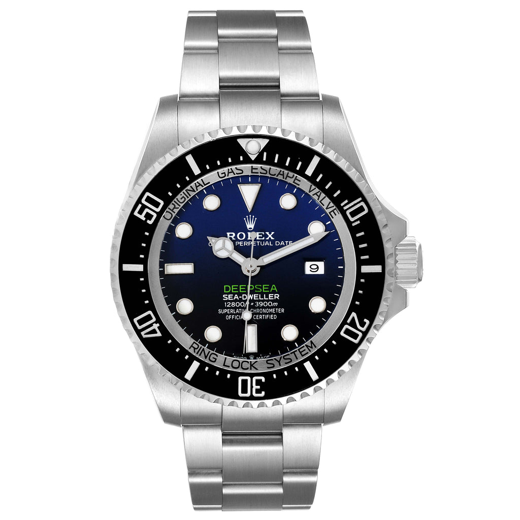 Rolex Seadweller Deepsea Cameron D-Blue Dial Steel Mens Watch 126660 Box Card