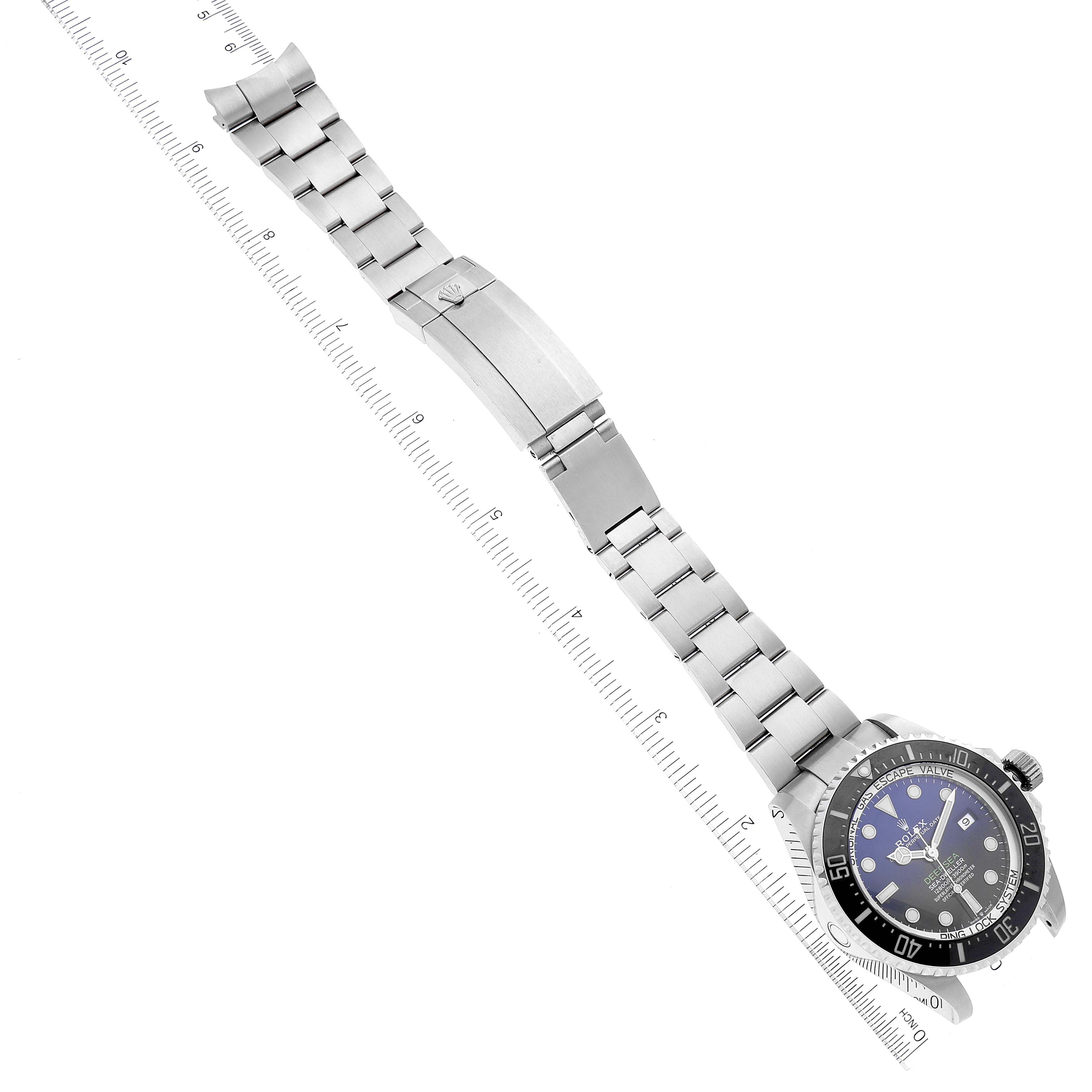 Rolex Seadweller Deepsea 44 Cameron D-Blue Dial Mens Watch 126660 Card