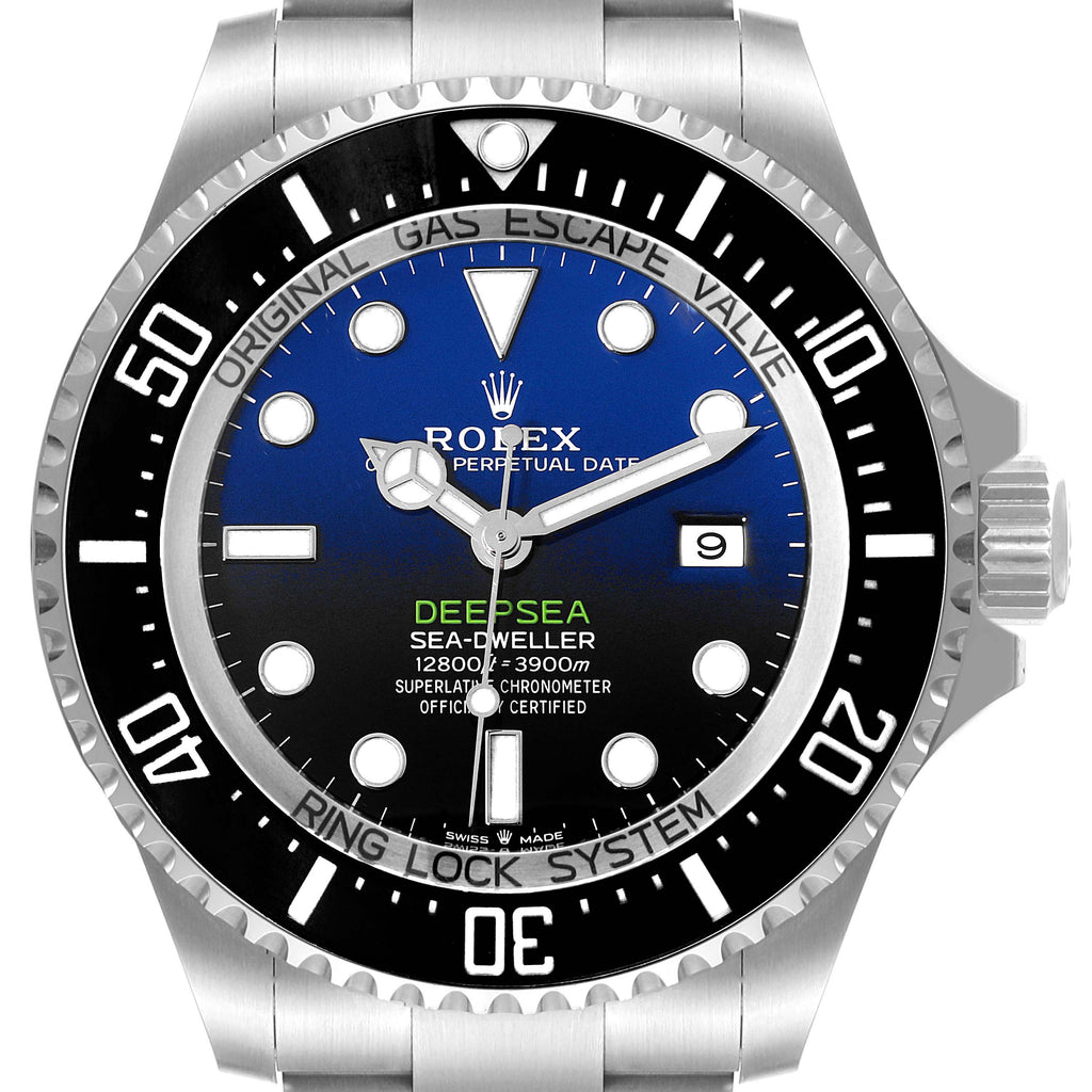 Rolex Seadweller Deepsea 44 Cameron D-Blue Dial Mens Watch 126660 Card