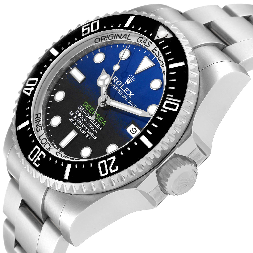 Rolex Seadweller Deepsea 44 Cameron D-Blue Dial Mens Watch 126660 Card