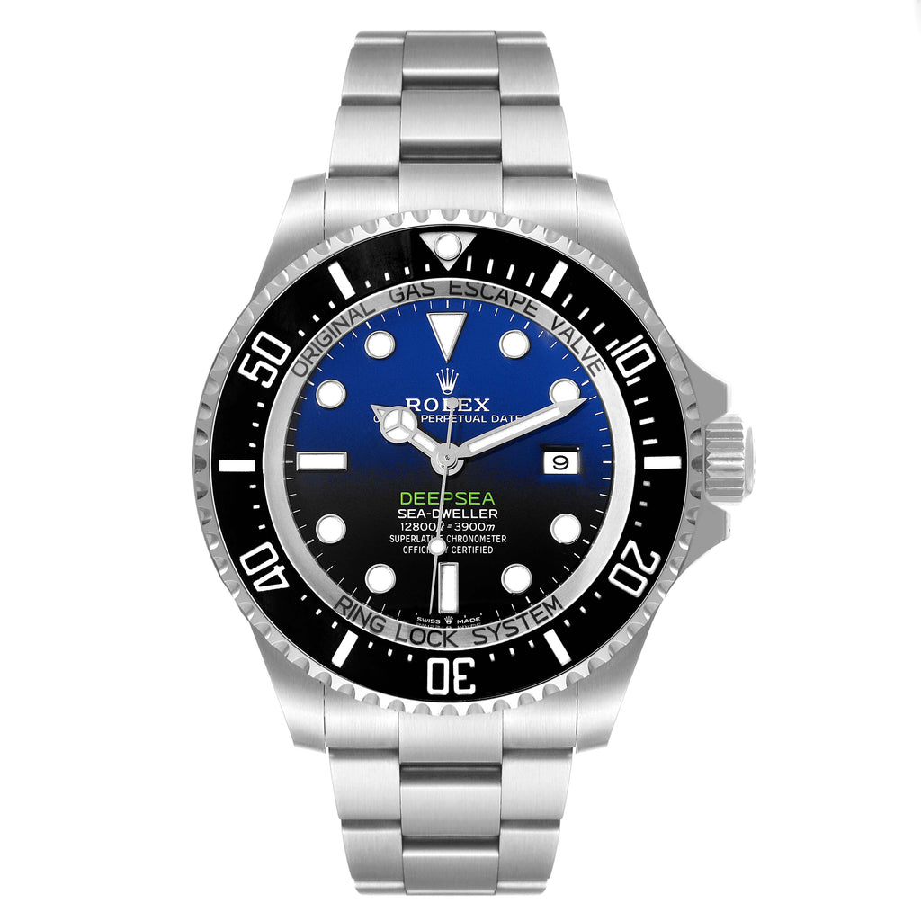 Rolex Seadweller Deepsea 44 Cameron D-Blue Dial Mens Watch 126660 Card