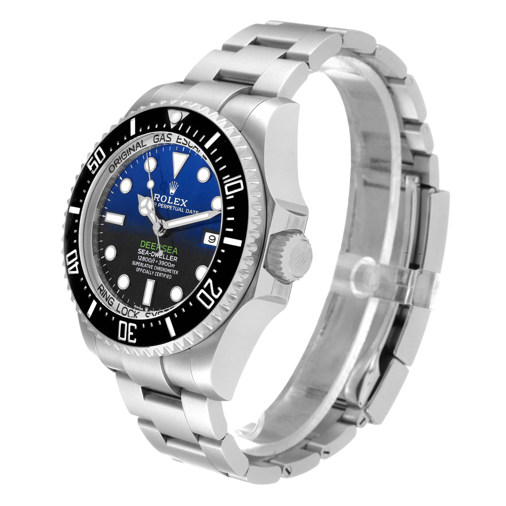 Rolex Seadweller Deepsea 44 Cameron D-Blue Dial Mens Watch 126660 Card