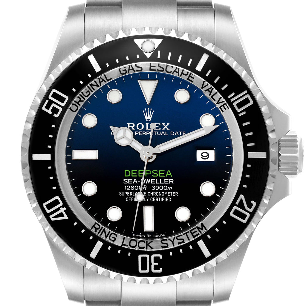 Rolex Seadweller Deepsea 44 Cameron D-Blue Dial Steel Mens Watch 126660