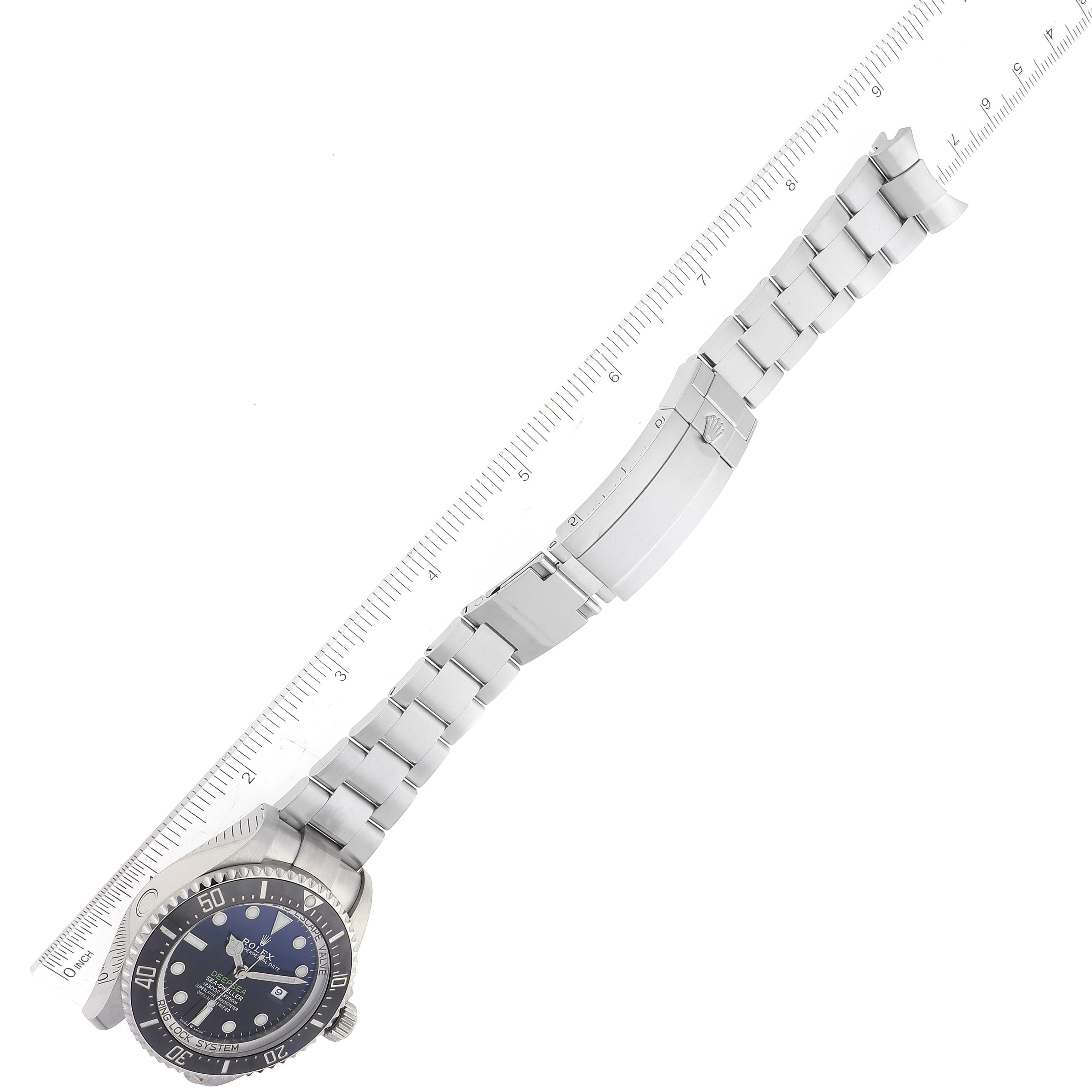 Rolex Seadweller Deepsea 44 Cameron D-Blue Dial Steel Mens Watch 126660