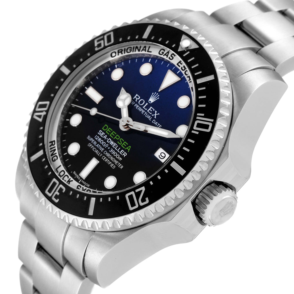 Rolex Seadweller Deepsea Cameron D-Blue Steel Watch 116660 Box Card