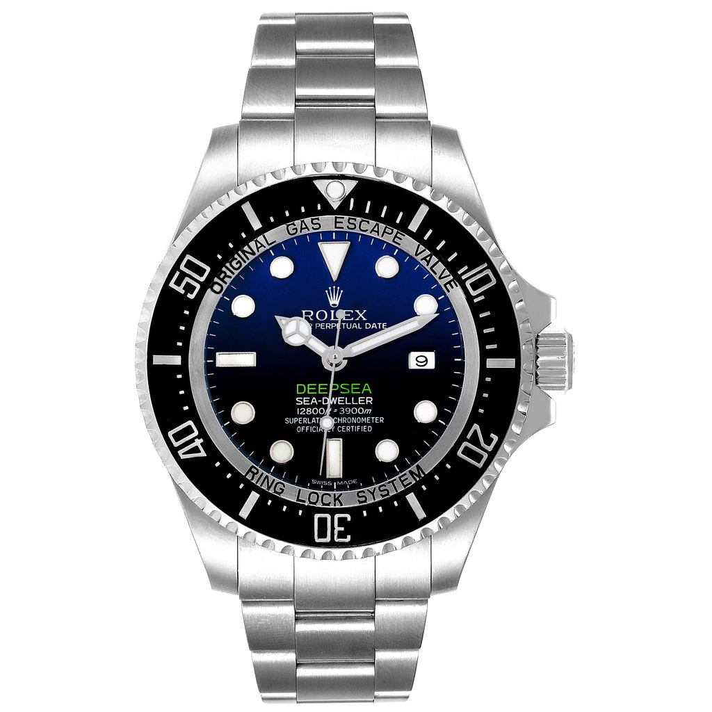 Rolex Seadweller Deepsea Cameron D-Blue Steel Watch 116660 Box Card