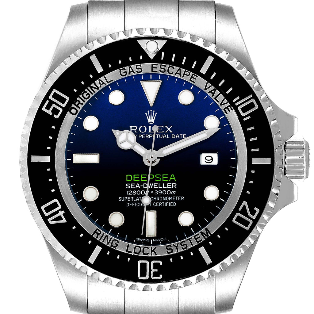 Rolex Seadweller Deepsea Cameron D-Blue Steel Watch 116660 Box Card