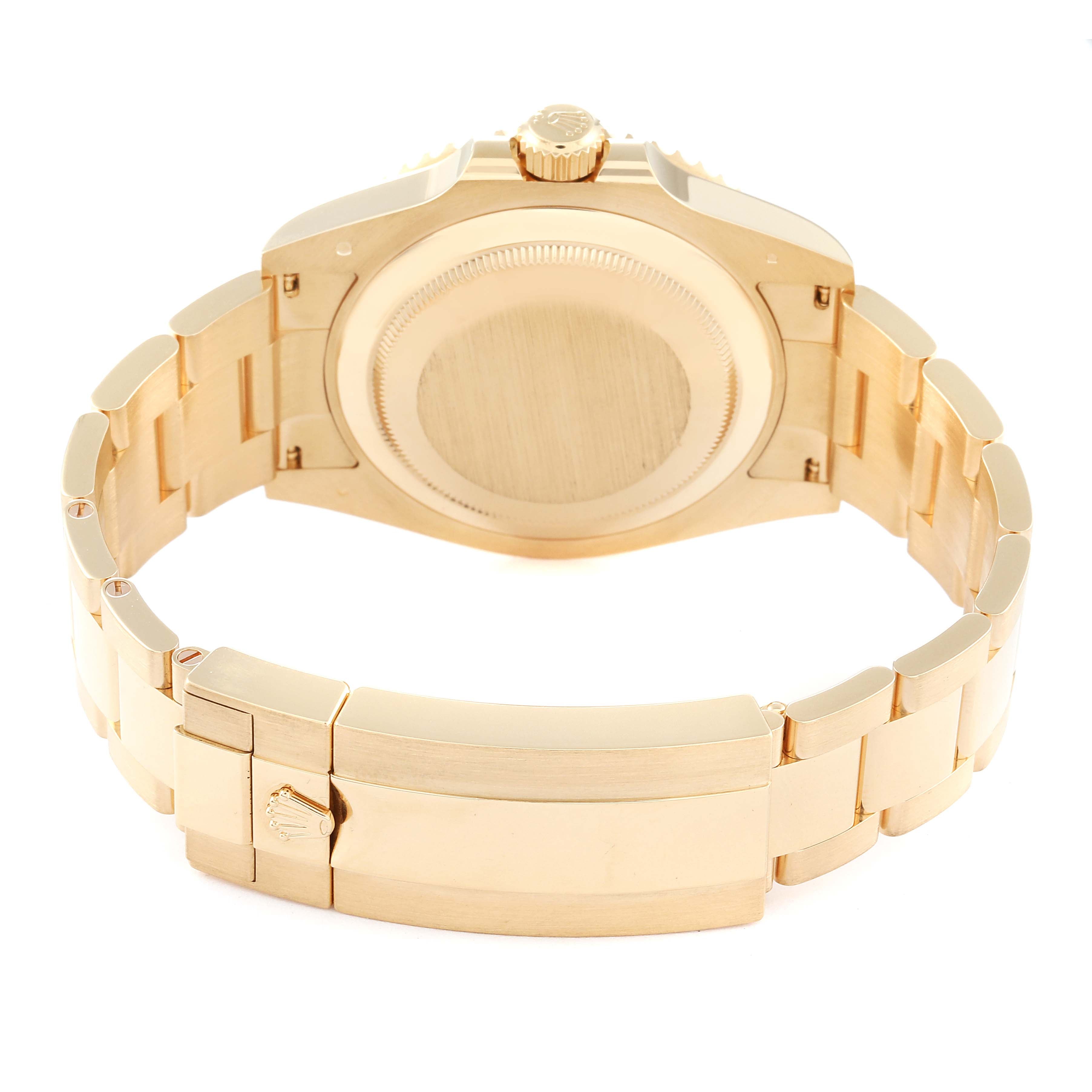 Rolex Submariner 18k Yellow Gold Black Dial Bezel Mens Watch 126618 Box Card