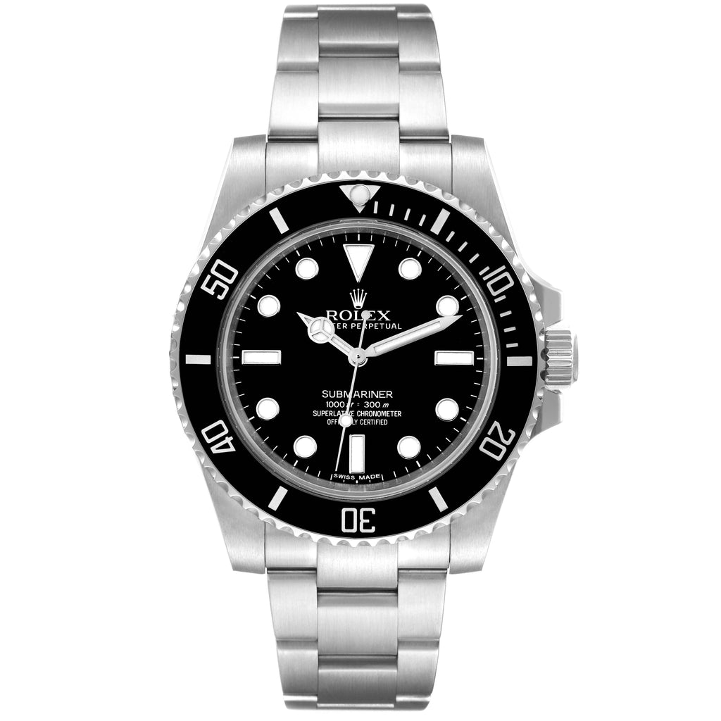Rolex Submariner 40mm Black Dial Ceramic Bezel Steel Mens Watch 114060 Box Card