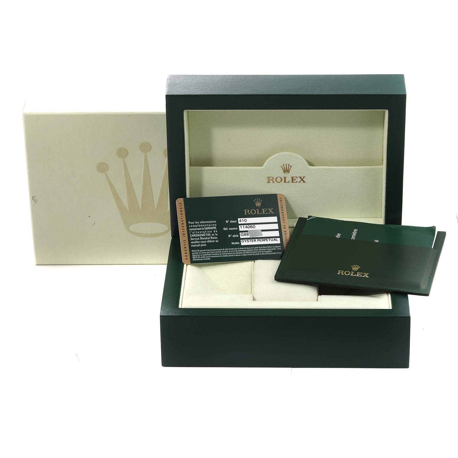 Rolex Submariner 40mm Black Dial Ceramic Bezel Steel Mens Watch 114060 Box Card