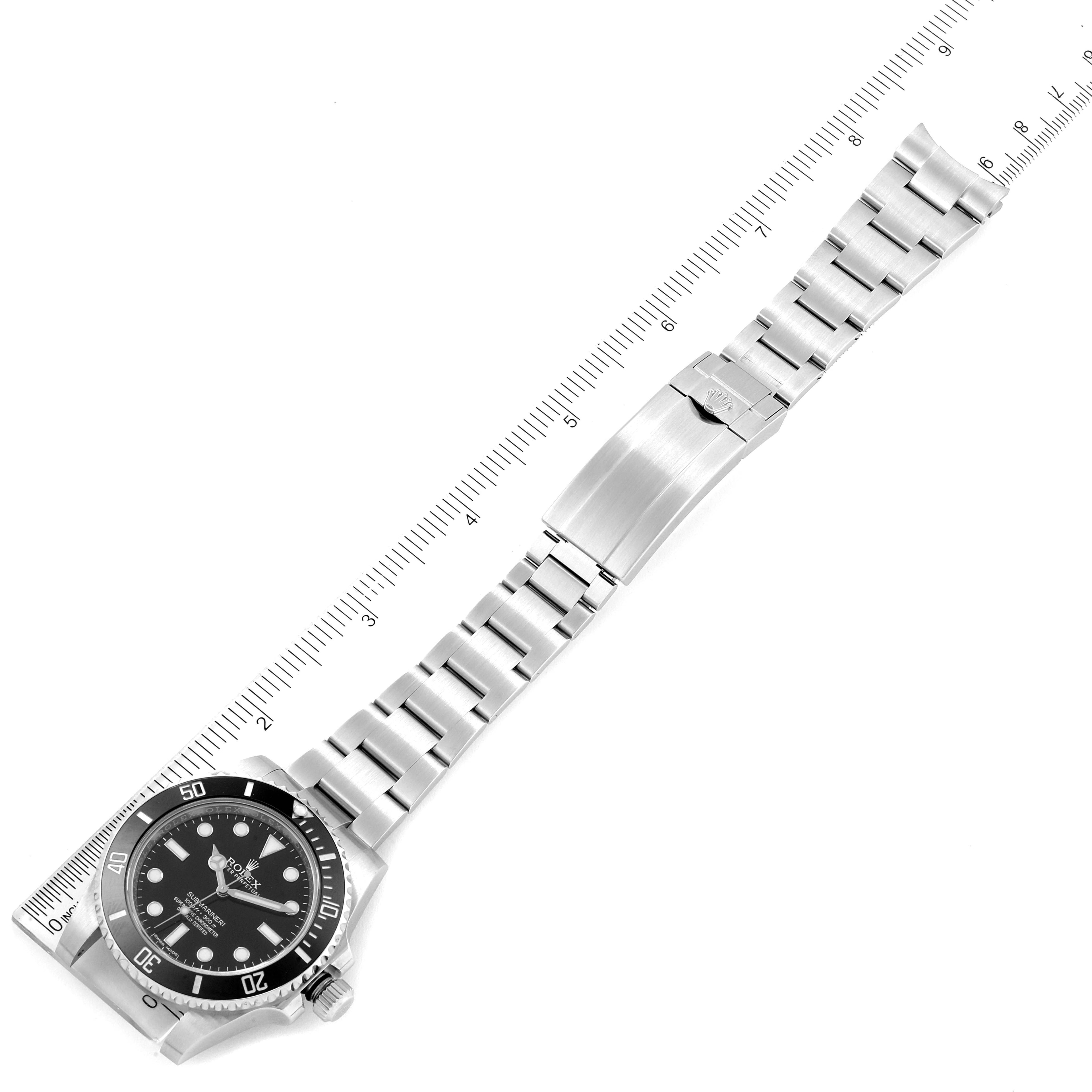 Rolex Submariner 40mm Black Dial Ceramic Bezel Steel Watch 114060 Box Card