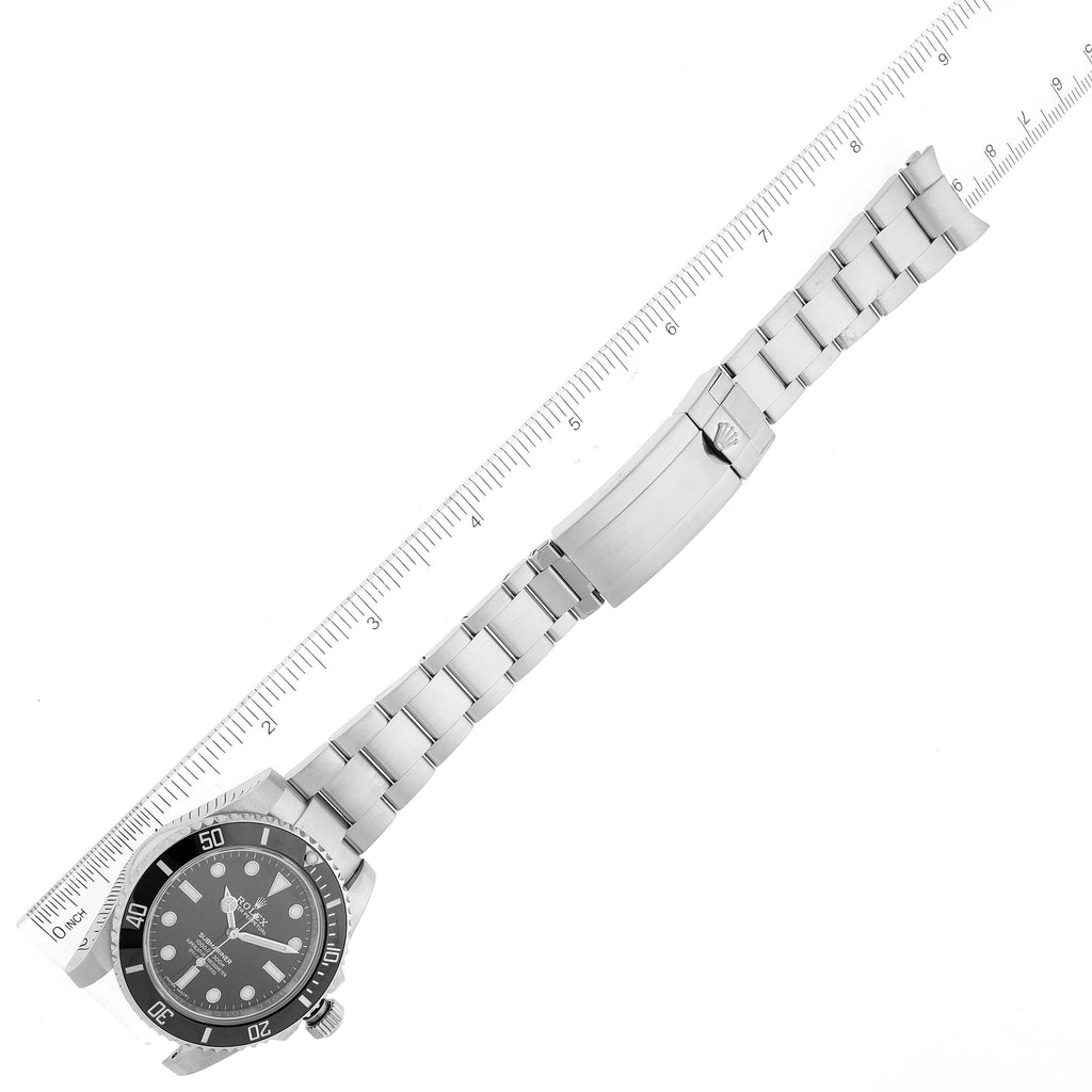 Rolex Submariner 40mm Black Dial Ceramic Bezel Steel Watch 114060 Box Tag