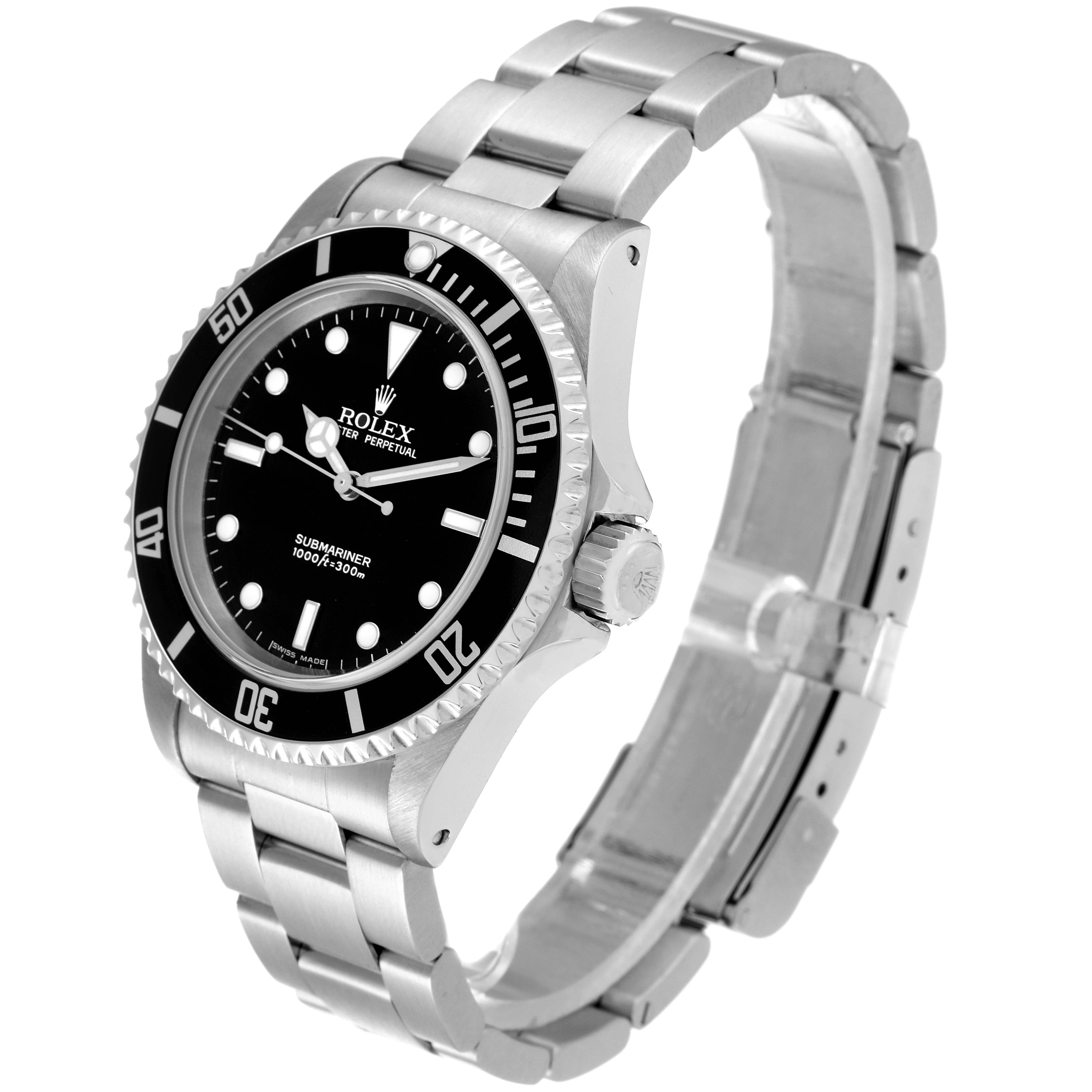 Rolex Submariner 40mm Non-Date 2 Liner Steel Mens Watch 14060