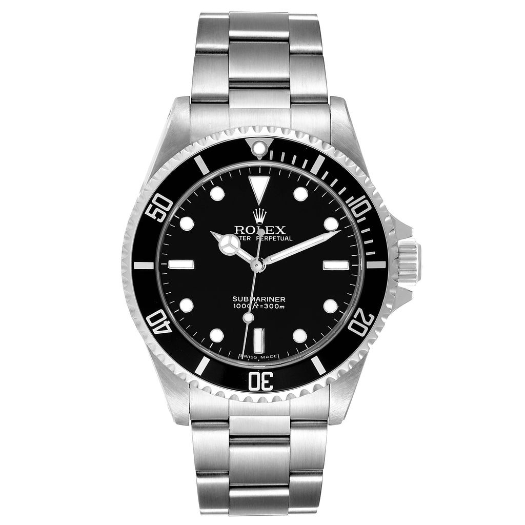 Rolex Submariner 40mm Non-Date 2 Liner Steel Mens Watch 14060