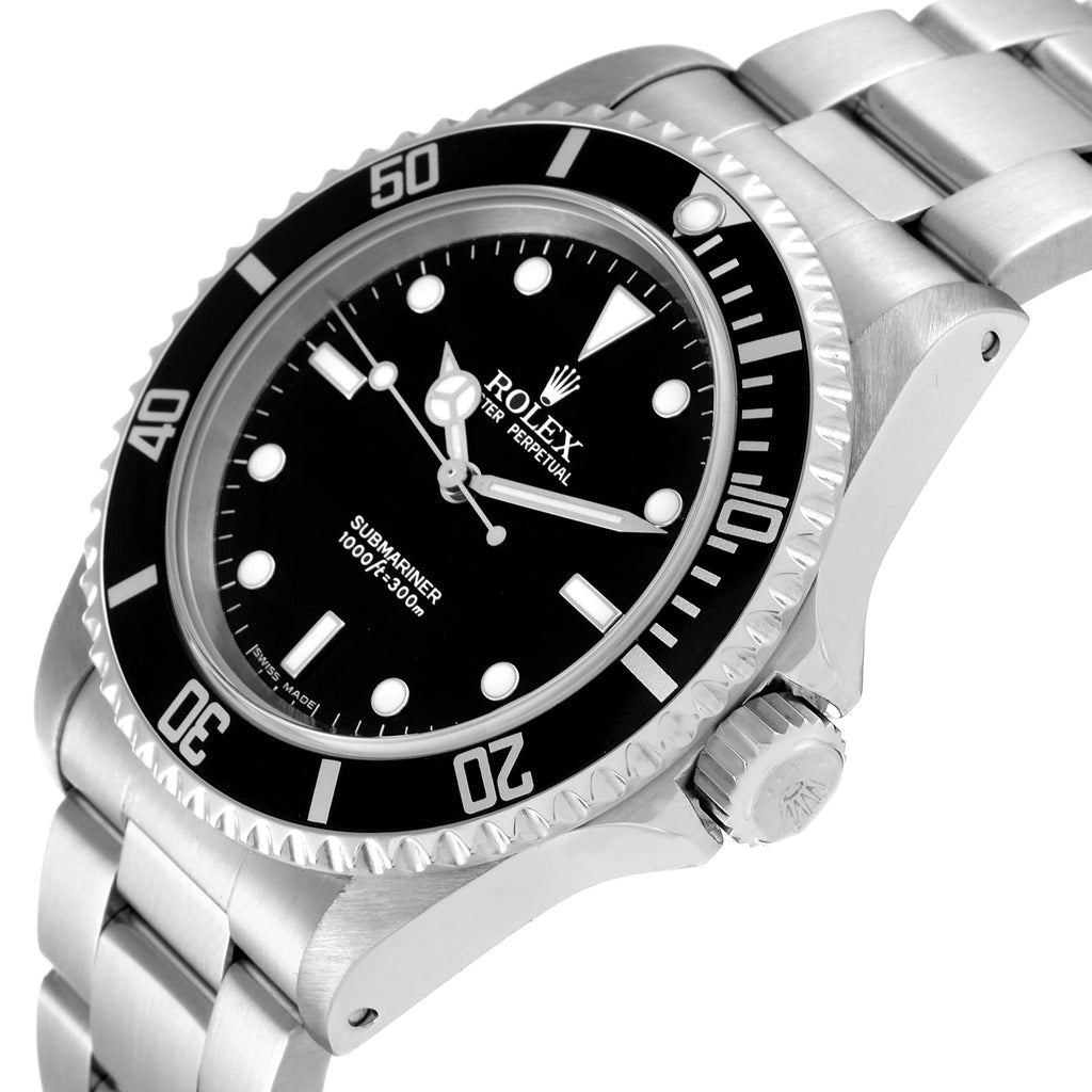 Rolex Submariner 40mm Non-Date 2 Liner Steel Mens Watch 14060