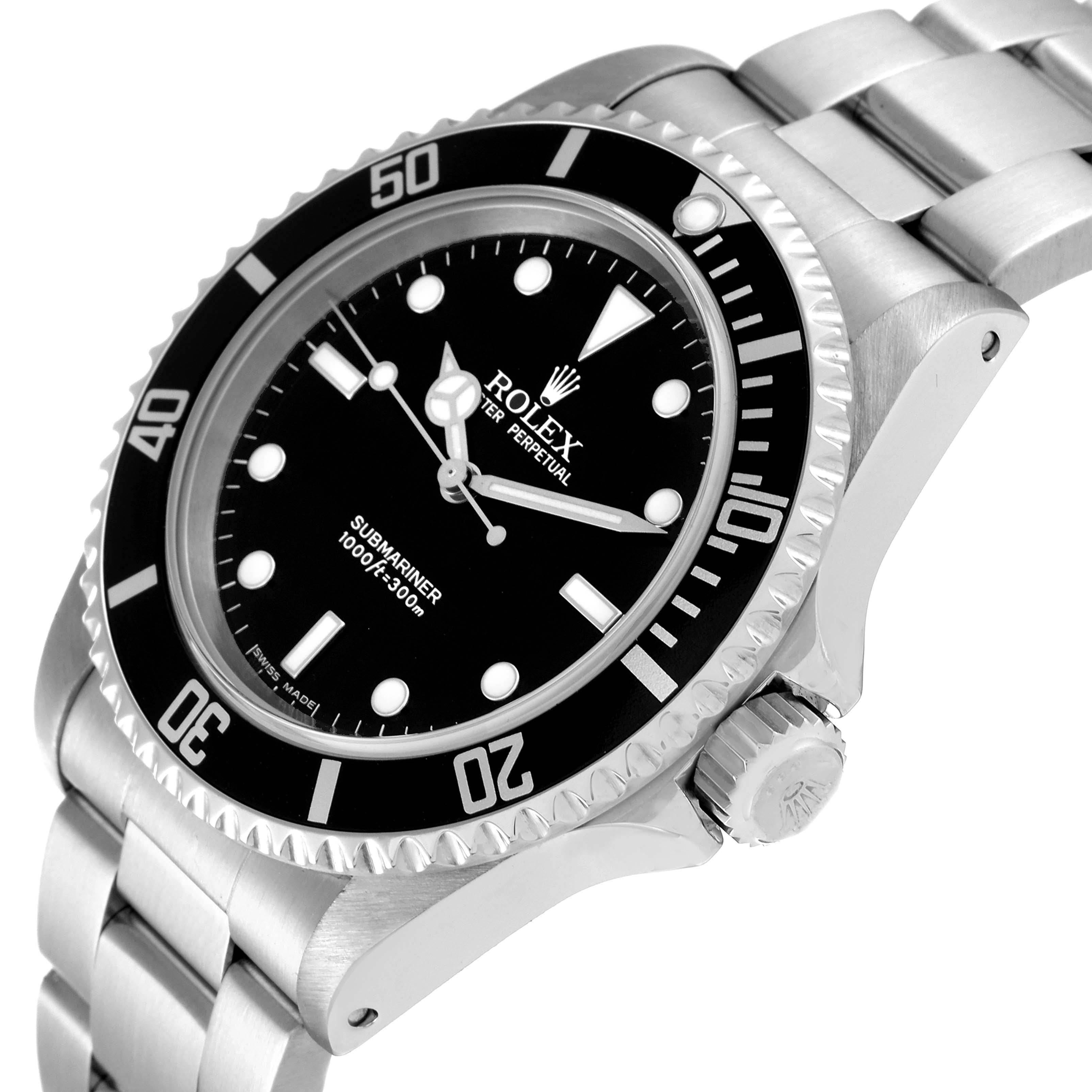 Rolex Submariner 40mm Non-Date 2 Liner Steel Mens Watch 14060