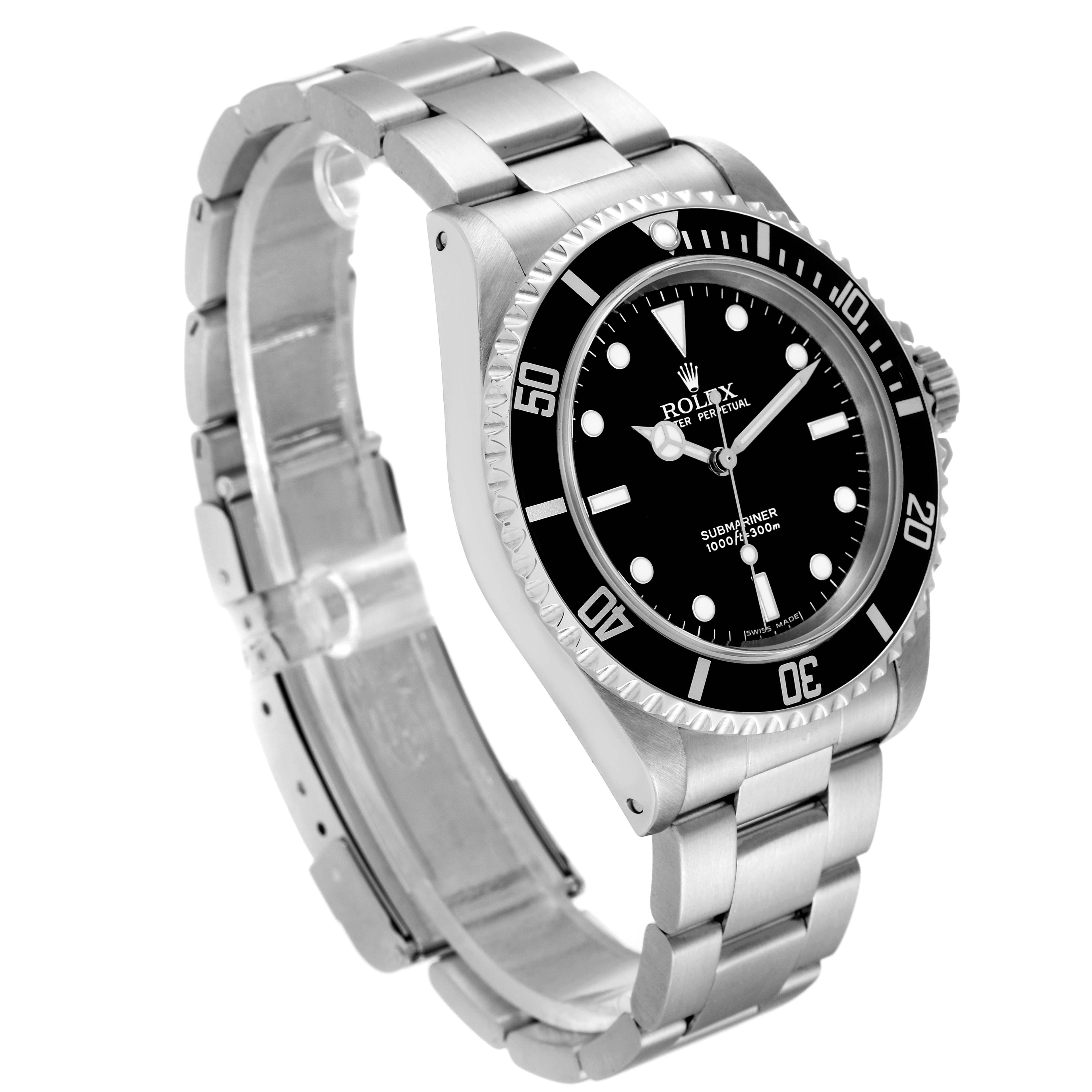 Rolex Submariner 40mm Non-Date 2 Liner Steel Mens Watch 14060