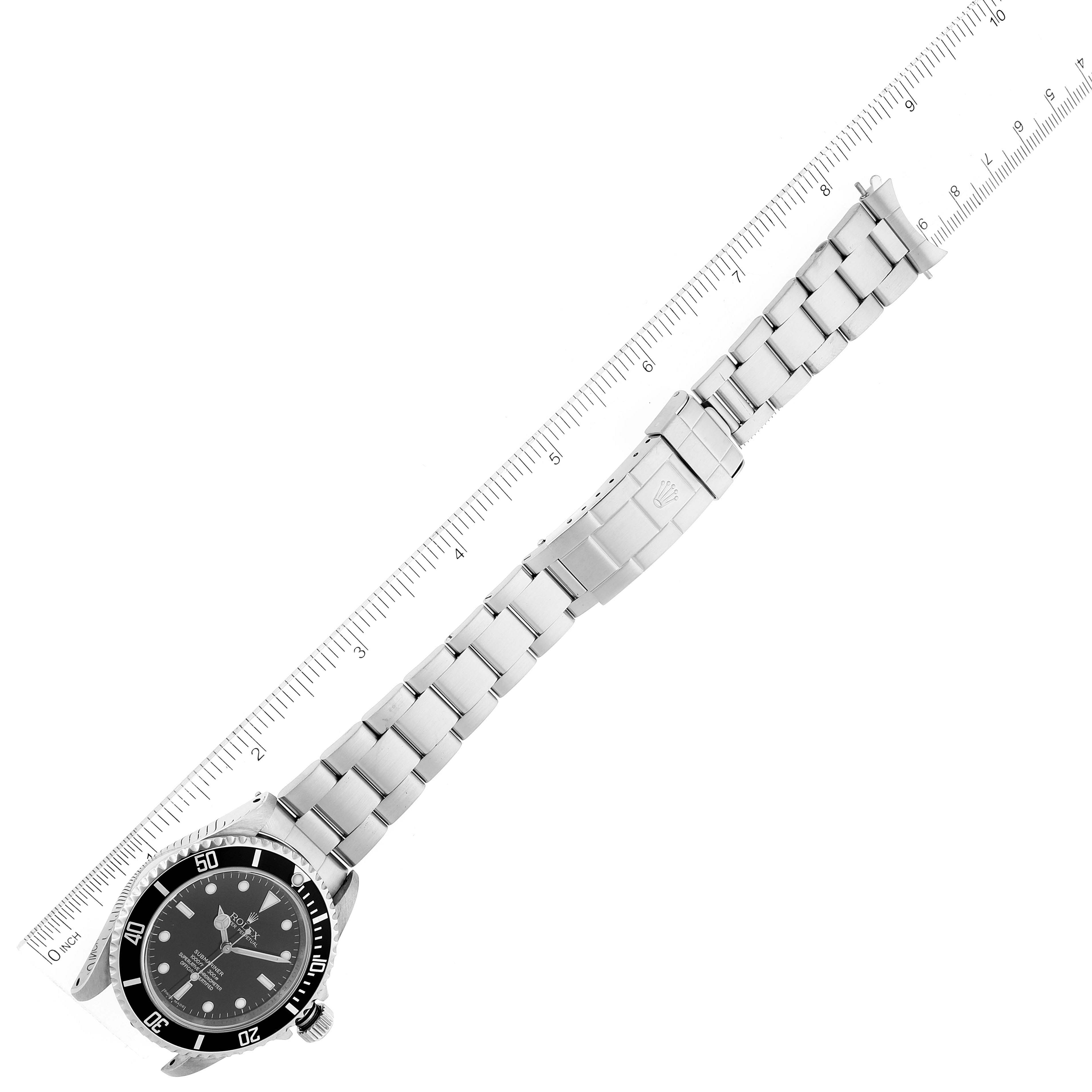 Rolex Submariner 40mm No Date 4 Liner Steel Mens Watch 14060