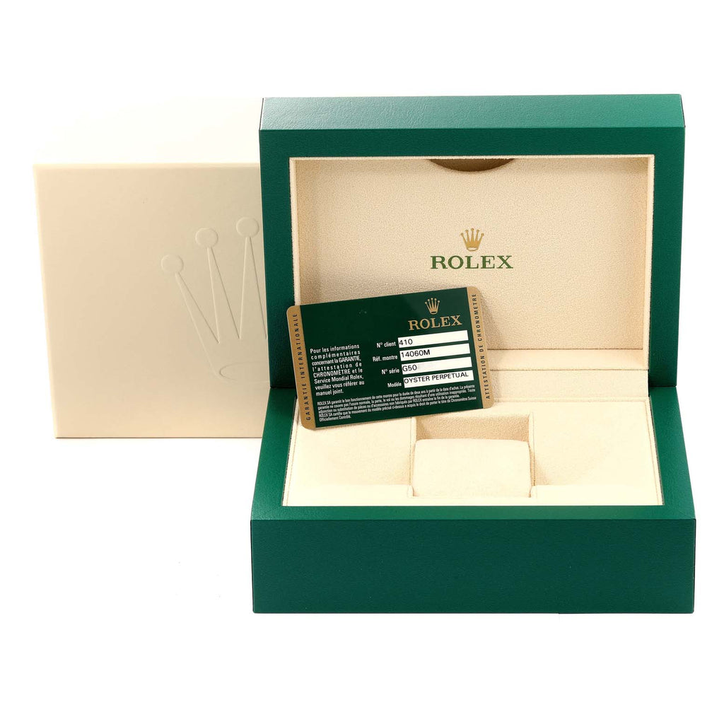 Rolex Submariner 40mm Non-Date 2 Liner Steel Mens Watch 14060 Box Card NOS