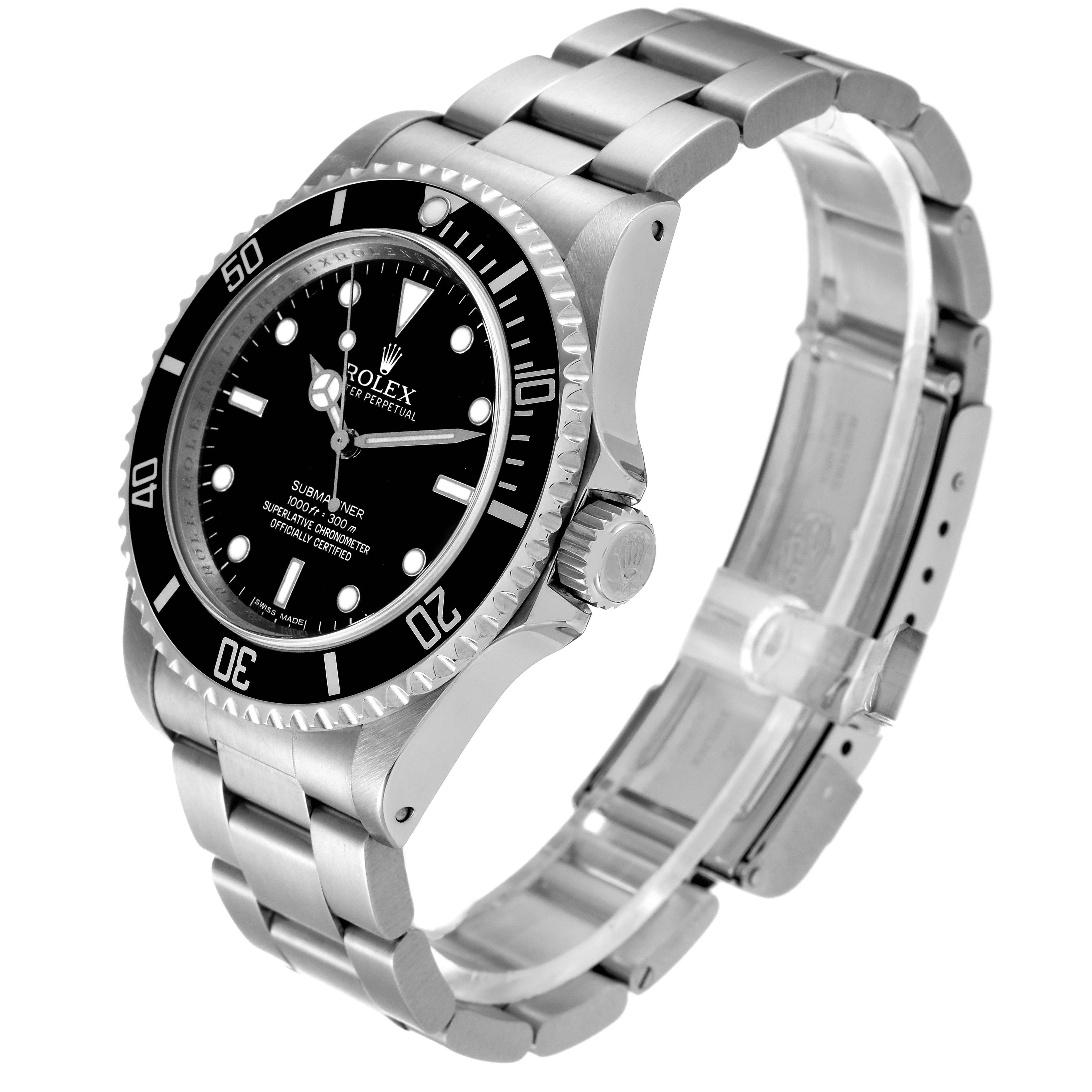 Rolex Submariner 40mm Non-Date 4 Liner Steel Mens Watch 14060