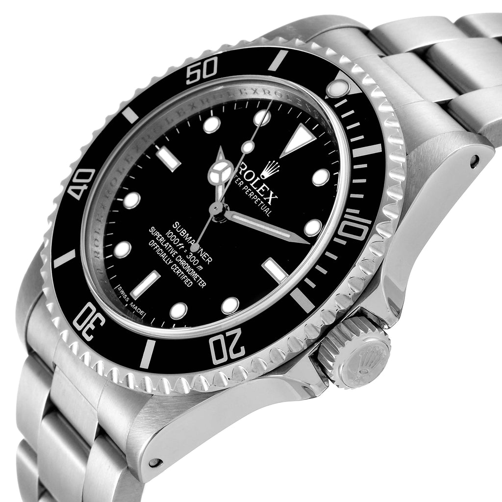 Rolex Submariner 40mm Non-Date 4 Liner Steel Mens Watch 14060