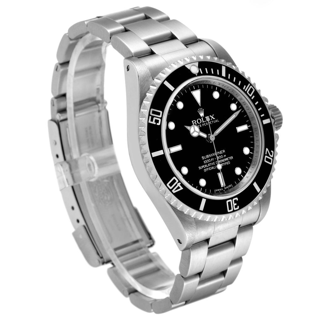 Rolex Submariner 40mm Non-Date 4 Liner Steel Mens Watch 14060