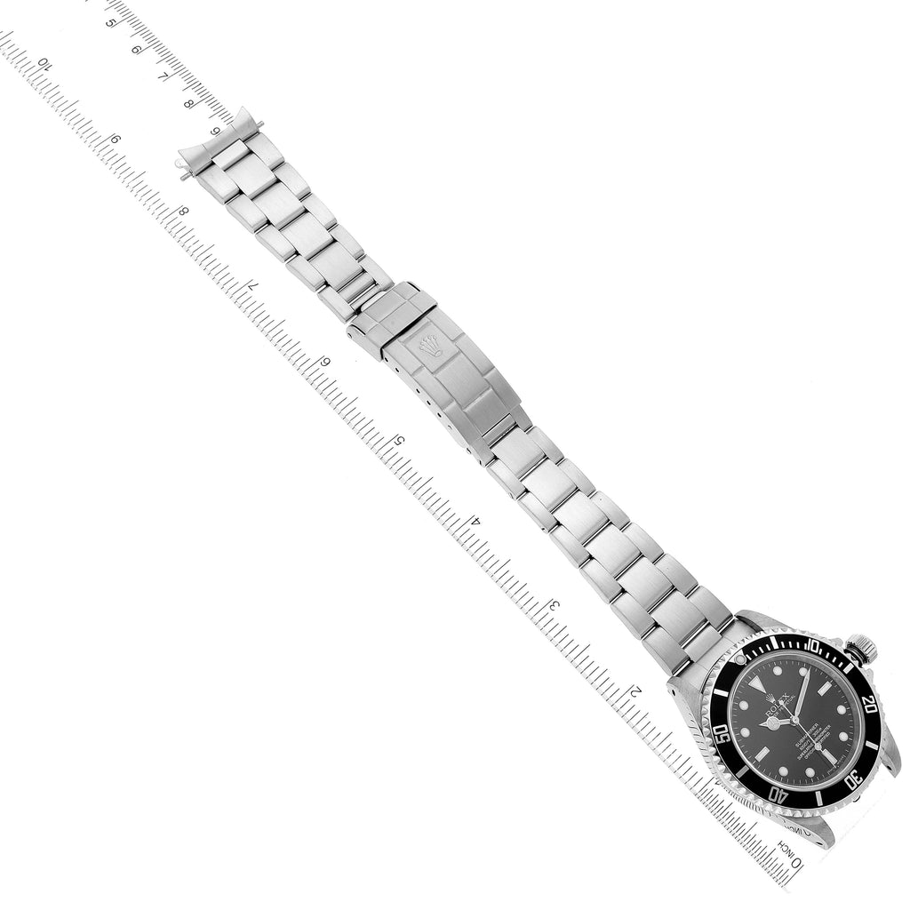 Rolex Submariner 40mm Non-Date 4 Liner Steel Mens Watch 14060 Box Card