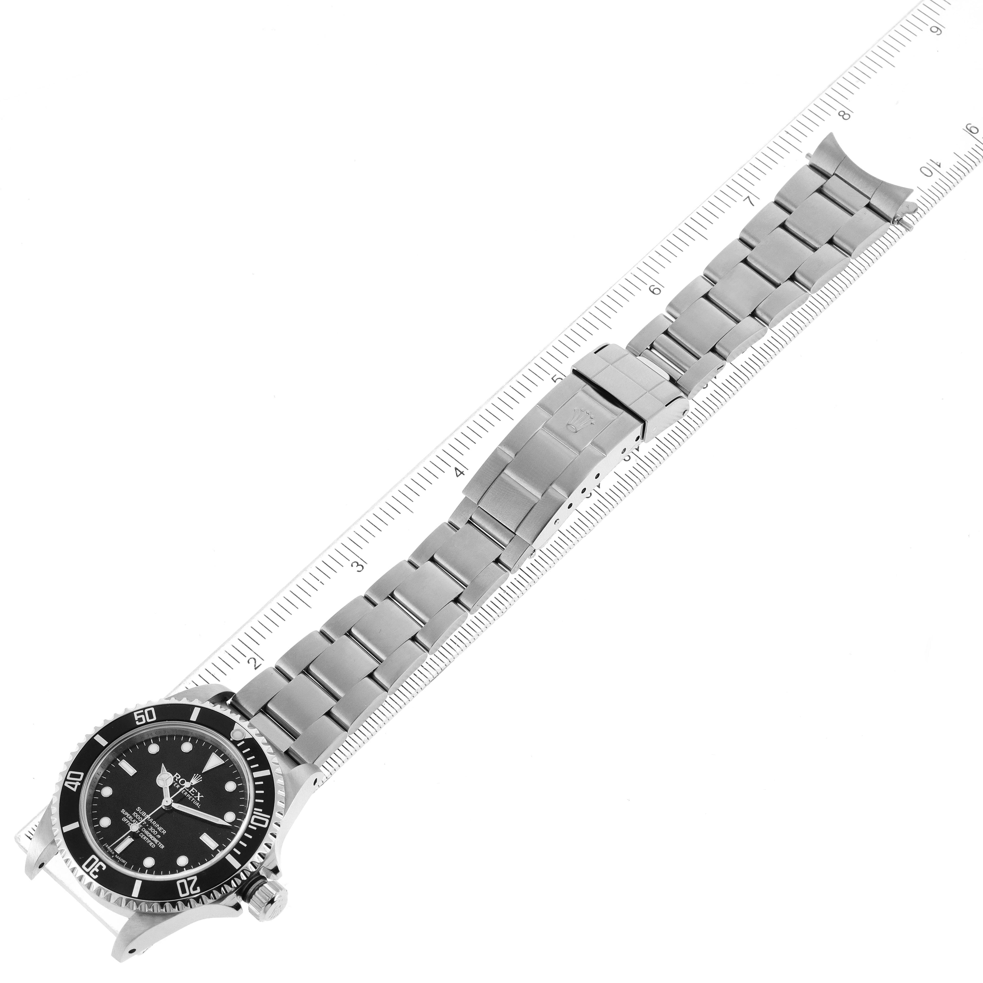 Rolex Submariner 40mm Non-Date 4 Liner Steel Steel Watch 14060 Box Card