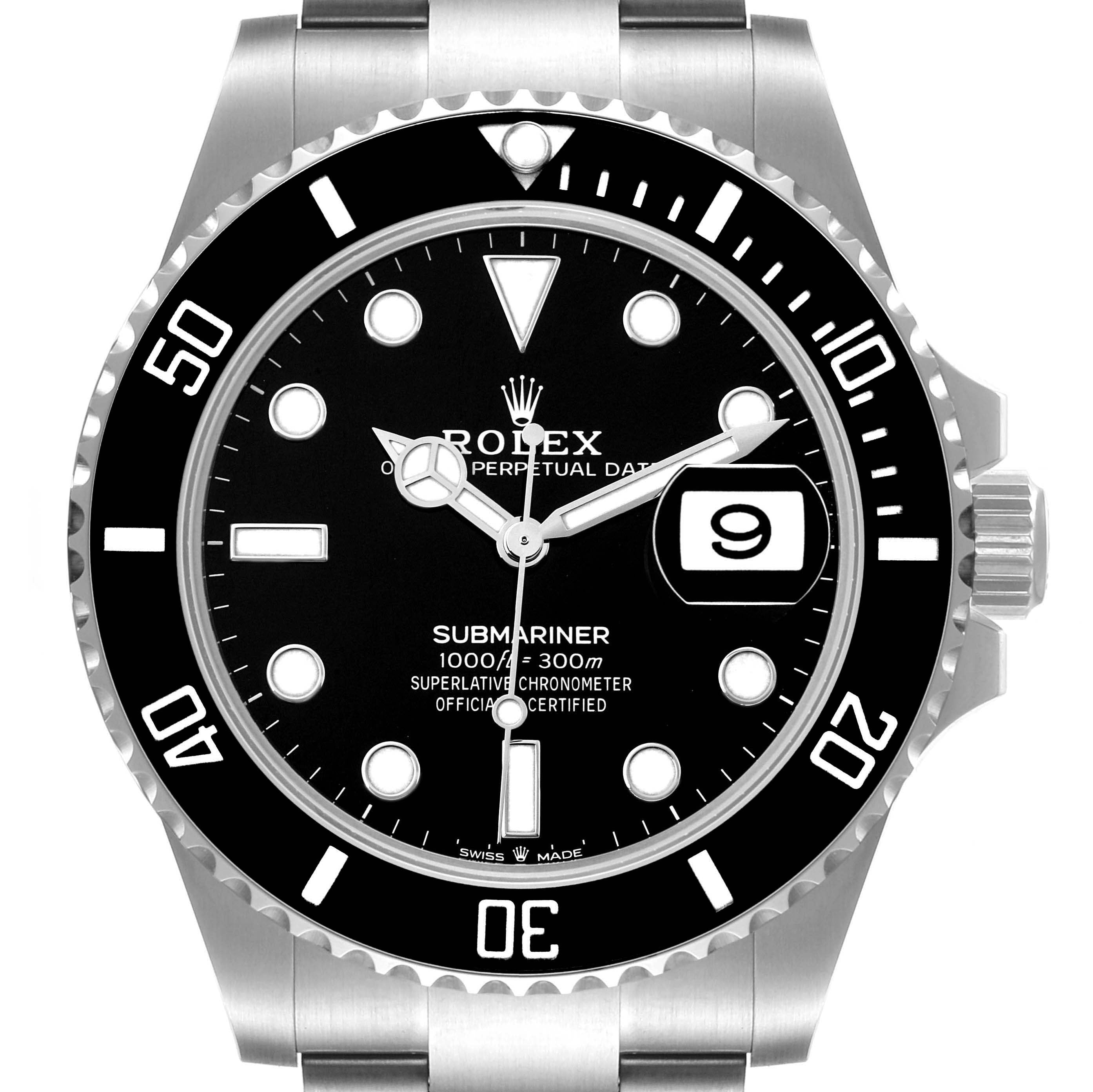 Rolex Submariner 41 Cerachrom Bezel Steel Mens Watch 126610 Box Card