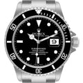 Rolex Submariner Black Dial Steel Mens Watch 16610 Box Papers Service Card
