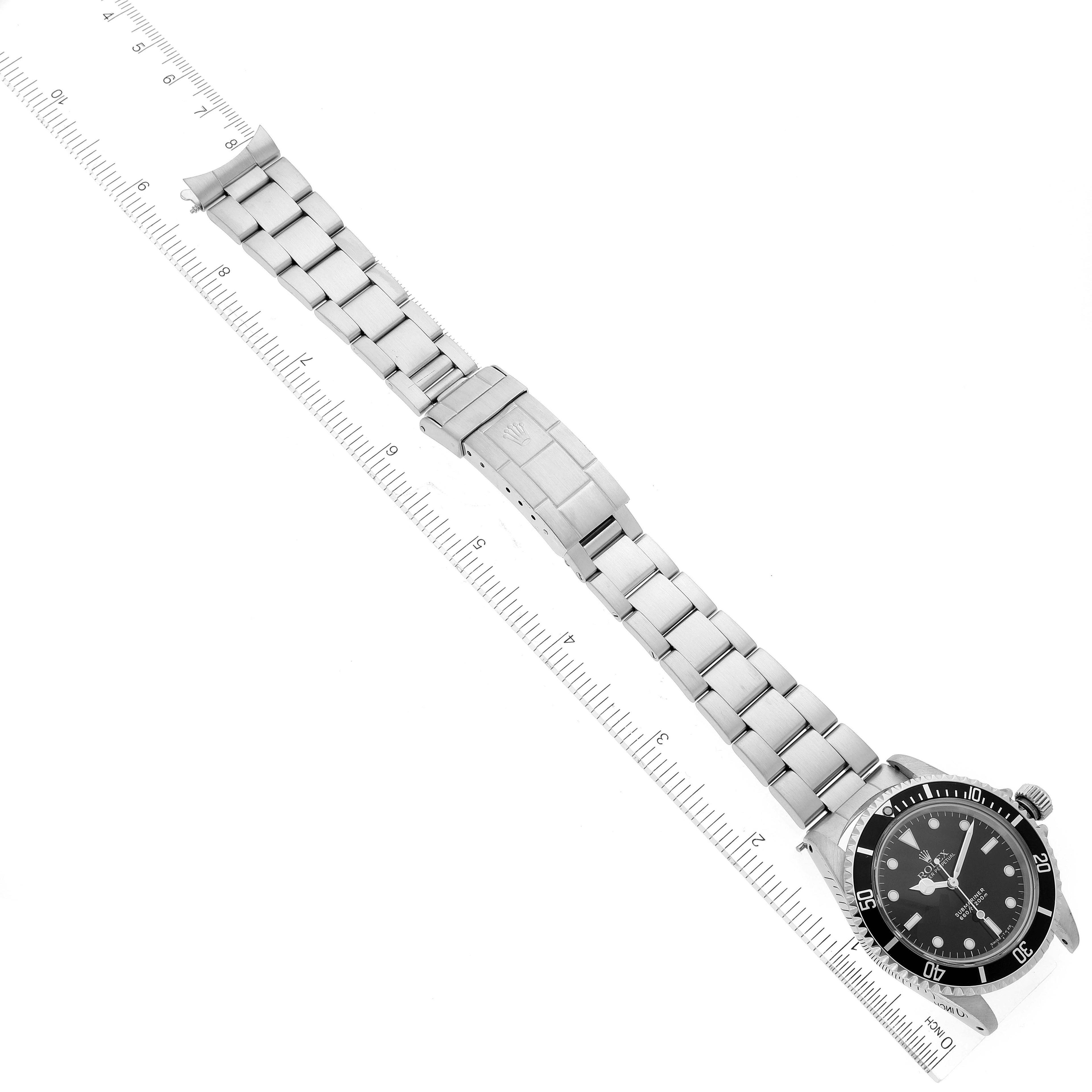 Rolex Submariner Black Dial Vintage Stainless Steel Mens Watch 5513